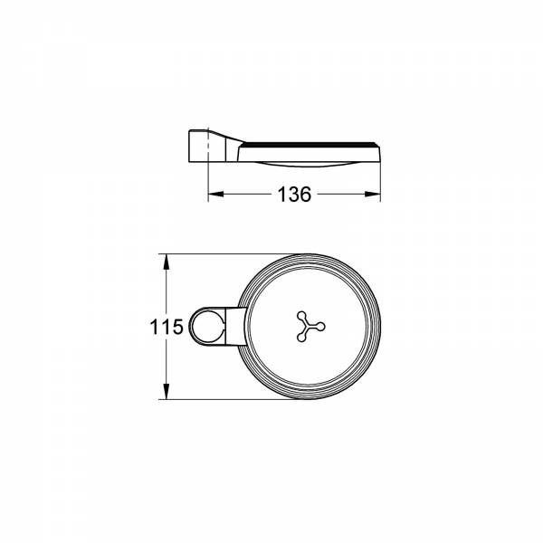 GROHE Seifenschale 27206 transparent