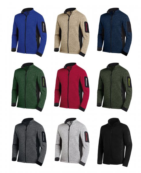 FHB Strick-Fleece-Jacke CHRISTOPH verschiedene Farbe, Größen XS bis 5XL
