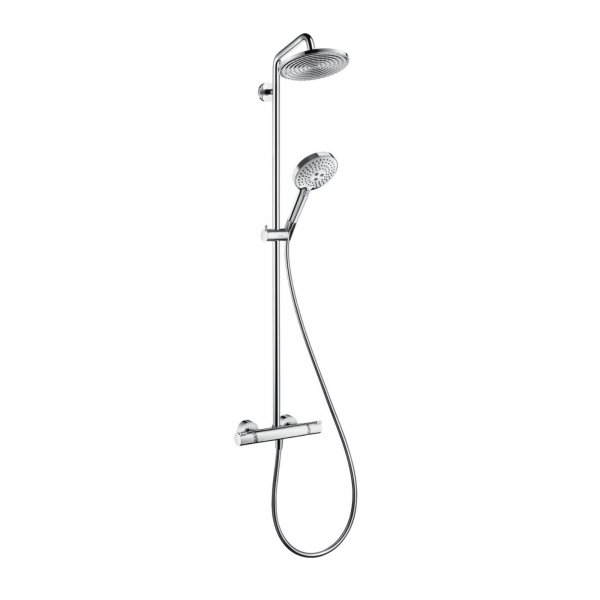 HG Showerpipe Raindance Select chrom mit Kopfbrause Raindance Air 1jet 240mm Hansgrohe 27115000