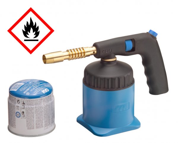 CFH Lötlampe Lötmeister PZ 5000 inkl. 1 Kartusche 52190