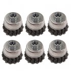 6 Topfb&uuml;rste &Oslash; 65 mm M14 gezopft Drahtb&uuml;rste Zopfb&uuml;rste Winkelschleifer B&uuml;rste MPN: 262496_6