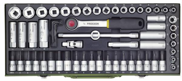 PROXXON Super-Kompaktsatz 3/8", 65-tlg. 23112