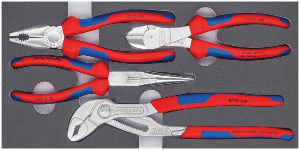 KNIPEX 00 20 01 V17 Zangen-Set in Schaumstoffeinlage 333 mm