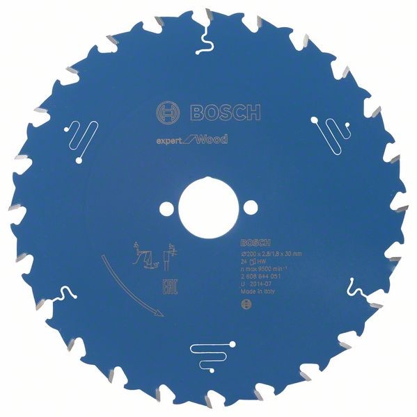 BOSCH KREISSÄGEBLATT EXPERT FOR WOOD, 200 X 30 X 2,8 MM, 24
