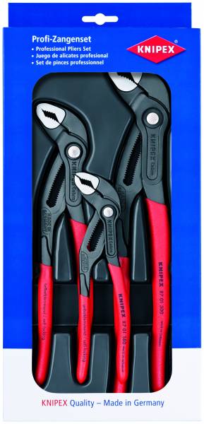 Knipex Cobra Zangen-Set 180 250 300mm Wapuzange Wasserpumpenzange 0020 09 V02