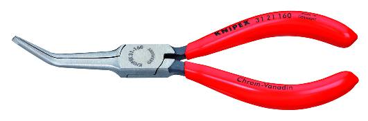 KNIPEX 31 21 160 SB Greifzange (Nadelzange) 160 mm schwarz atramentiert mit Kunststoff überzogen pol
