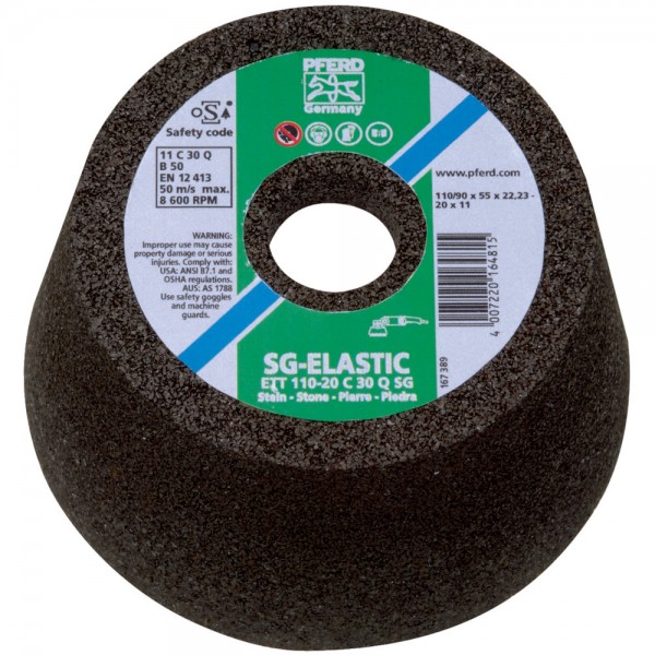 Schleiftopf 20C16QSG 110x22,2mm Pferd
