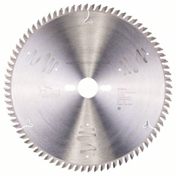 BOSCH KREISSÄGEBLATT EXPERT FOR LAMINATED PANEL, 250 X 30 X 3,2 MM, 80