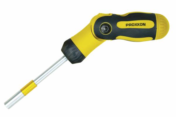 PROXXON Schraubendreher mit Ratschenfunktion, knickbar, für 1/4" Standard-Bits 22288