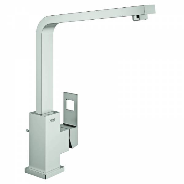 GROHE Einhand-Spültischbatterie Eurocube 31255 schwenkb. Gussauslauf supersteel
