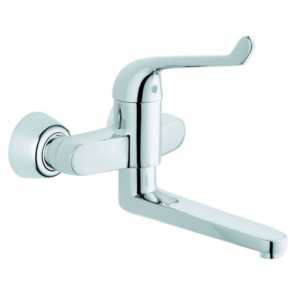 GROHE Sicherheitsmisch-WT-Batt. Euroeco Special 32793 Wandm. Ausl. 256mm chrom
