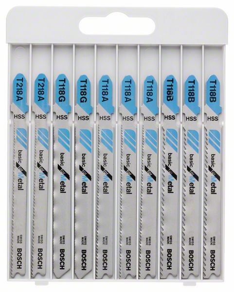 BOSCH STICHSÄGEBLATT-SET, BASIC FOR METAL, 10-TEILIG