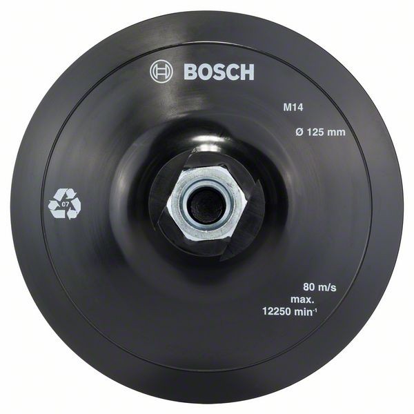 BOSCH KLETTHAFTTELLER FÜR PAPIERSCHLEIFBLÄTTER, 125 MM, 12.500 U/MIN