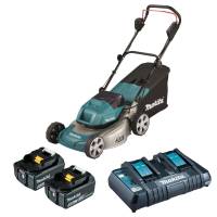 Makita Akku-Rasenmäher 2x18V / 46 cm DLM460 2x5,0Ah Akku und Doppellader Makita Akku-Rasenmäher 2x18V / 46 cm DLM460 2x5,0Ah Akku und Doppellader