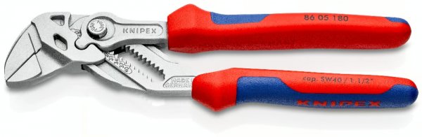 KNIPEX 86 05 180 Zangenschlüssel Zange und Schraubenschlüssel in einem Werkzeug 180 mm ver