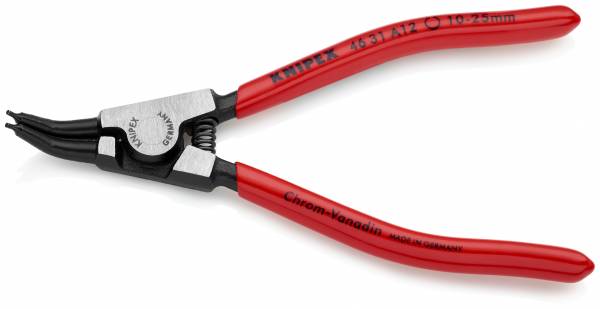 KNIPEX 46 31 A12 Sicherungsringzange für Außenringe auf Wellen 45° gewinkelt 130 mm schwarz atrament