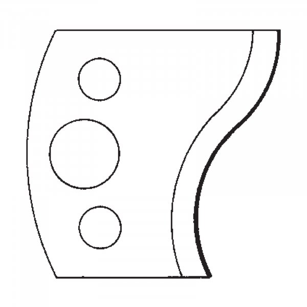 scheppach Profilmesser Paar 63207609 ID.-NR. 100 129 009wie Leitz 026109