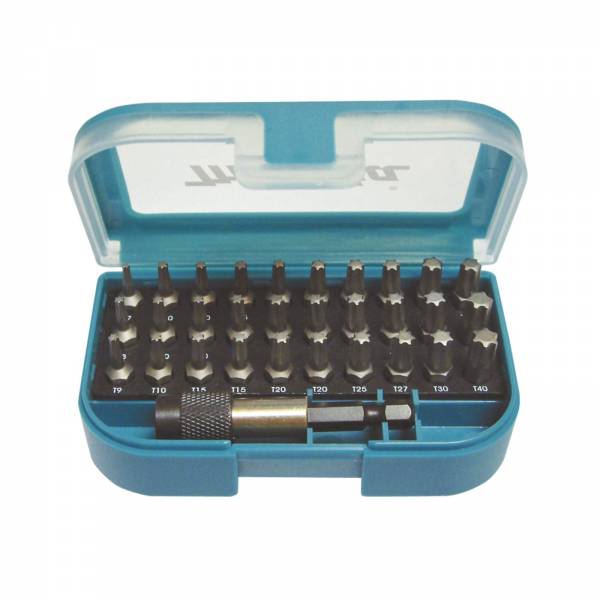Makita Torx Bit-Set T7 - T40 25 mm 1/4" 32-teilig P-73352 inkl. Box mit Clip