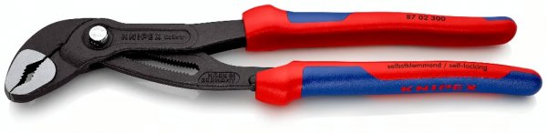 KNIPEX 87 02 300 Cobra® Hightech-Wasserpumpenzange 300mmgrau atramentiert mit Mehrkompo