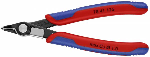 KNIPEX 78 41 125 Electronic Super Knips® 125 mm brüniert mit Mehrkomponenten-Hüllen brüniert