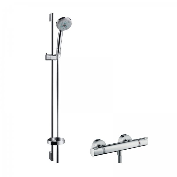 HG Brausenkombi Croma 100 Multi/Ecostat 1001 SL und Brausenstange Unica C 900mm Hansgrohe 27085000