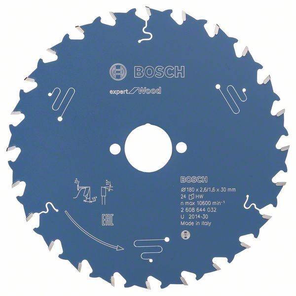 BOSCH KREISSÄGEBLATT EXPERT FOR WOOD, 180 X 30 X 2,6 MM, 24