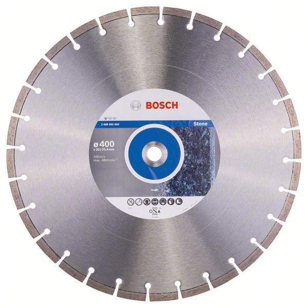 BOSCH DIAMANTTRENNSCHEIBE STANDARD FOR STONE, 400 X 20,00/25,40 X 3,2 X 10 MM