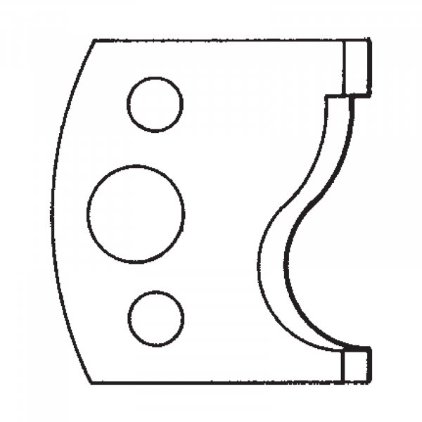 scheppach Profilmesser Paar 63207343 ID.-NR. 100 129 043 wie Leitz 026181