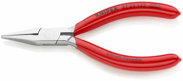 KNIPEX 37 23 125 Greifzange für Feinmechanik 125 mm verchromt mit Kunststoff überzogen
