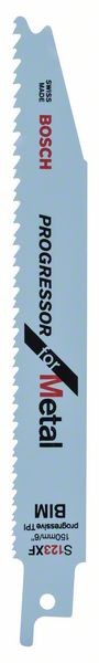 BOSCH SÄBELSÄGEBLATT S 123 XF, PROGRESSOR FOR METAL, 100ER-PACK
