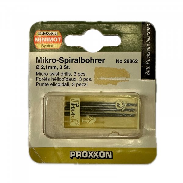 PROXXON MIKRO-SPIRALBOHRER 2,1 MM A 3 STK