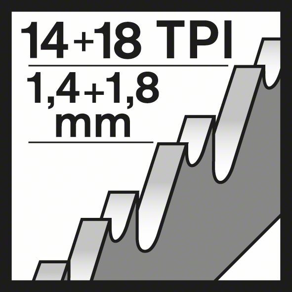 BOSCH SÄBELSÄGEBLATT S 1227 BEF, ENDURANCE FOR HEAVY METAL, 5ER-PACK