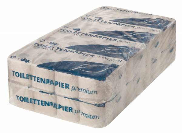 64 Rollen Premium Toilettenpapier RC Tissue weiß 2-lagig 250 Blatt