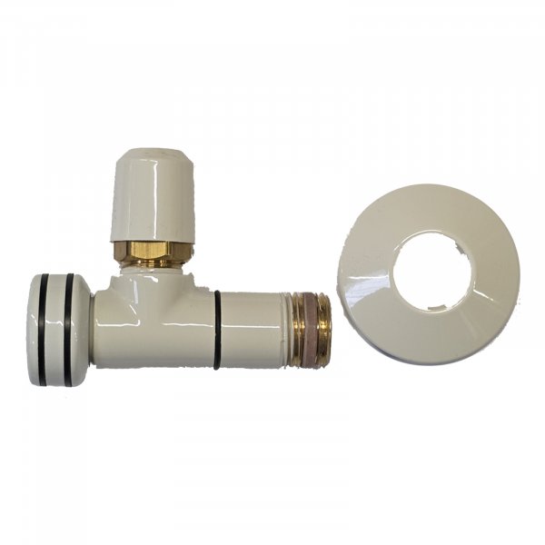 TOPFORM-Eckventil 1/2" x 10 weiß