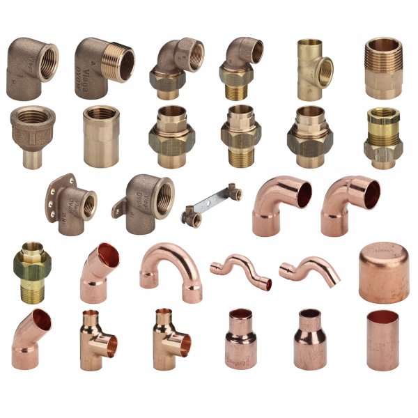 Viega Lötfittinge Kupfer Rotguss Winkel Bogen T-Stück AGIG Fitting Muffe Auswahl
