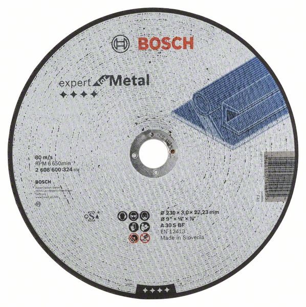 BOSCH TRENNSCHEIBE GERADE EXPERT FOR METAL A 30 S BF, 230 MM, 22,23 MM, 3,0 MM