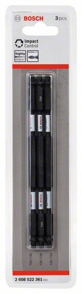 BOSCH DOPPELKLINGENBIT-SET IMPACT CONTROL, T25, 150 MM 2608522361, 3er Pack