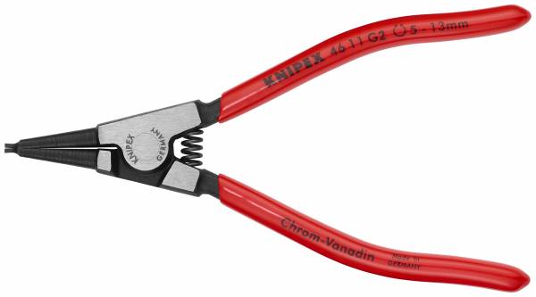 KNIPEX 46 11 G4 Sicherungsringzange für Greifringe auf Wellen 180 mm schwarz atramentiert mit Kunsts