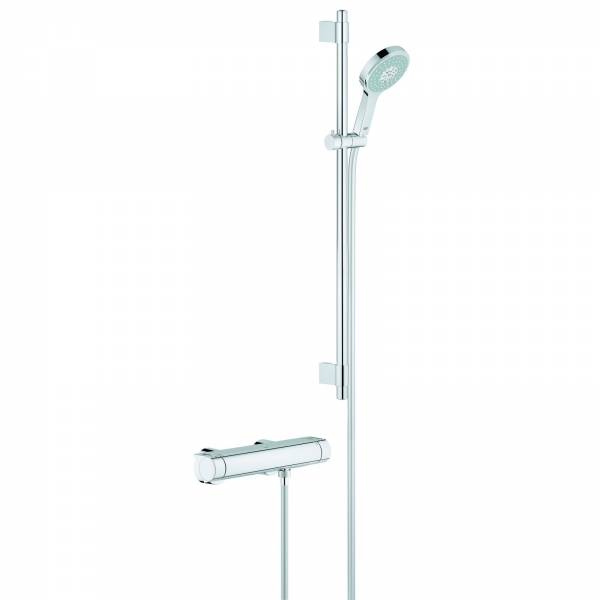 GROHE THM-Brausebatterie Grohtherm 2000 34482 m. Brausegarnitur Power&Soul chrom