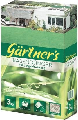 Gärtners Rasendünger LZW 20+5+8+2, 3 kg