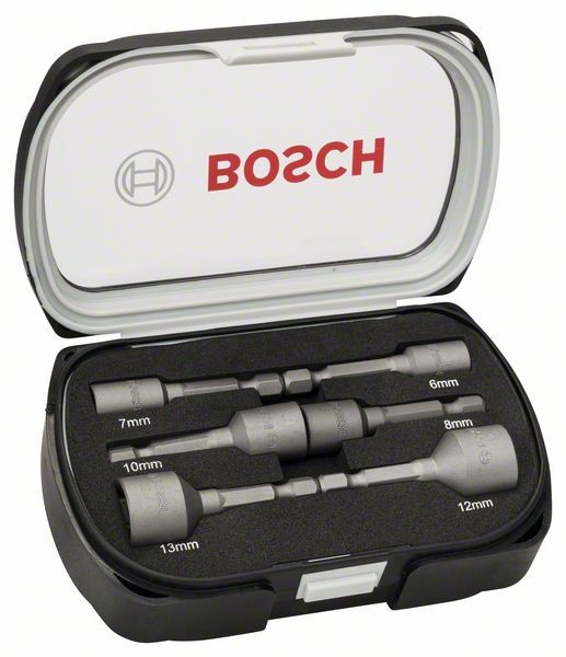 BOSCH STECKSCHLÜSSEL-SET, 6-TEILIG, 50 MM, 6 - 13