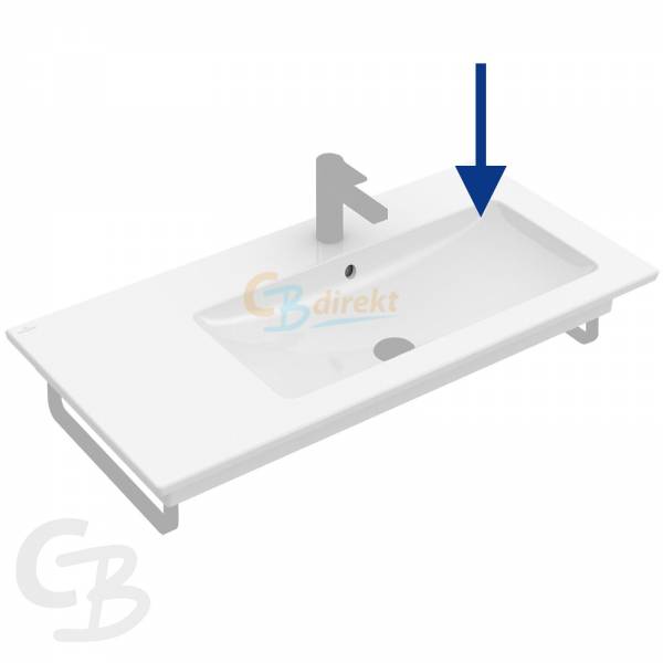 VB SWT Venticello4134R1 1000x500mm 3LArm mittl HL durchg Überl Eckig WeißAlpin