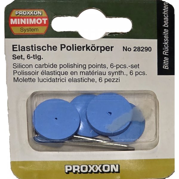 PROXXON Poliersatz Silikon 6-teilig 28290 Elastische Polierkörper