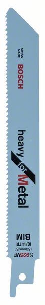 BOSCH SÄBELSÄGEBLATT S 925 VF, HEAVY FOR METAL, 5ER-PACK