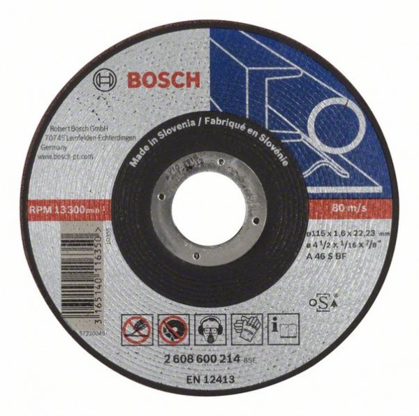 BOSCH TRENNSCHEIBE GERADE EXPERT FOR METAL AS 46 S BF, 115 MM, 22,23 MM, 1,6 MM