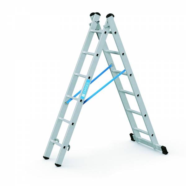 Zarges Combimaster Plus X - Kombi-Steh-Schiebeleiter 2 x 6 Sprossen 42566