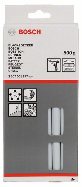 BOSCH SCHMELZKLEBER, 11 X 200 MM, 500 G, GRAU 2607001177