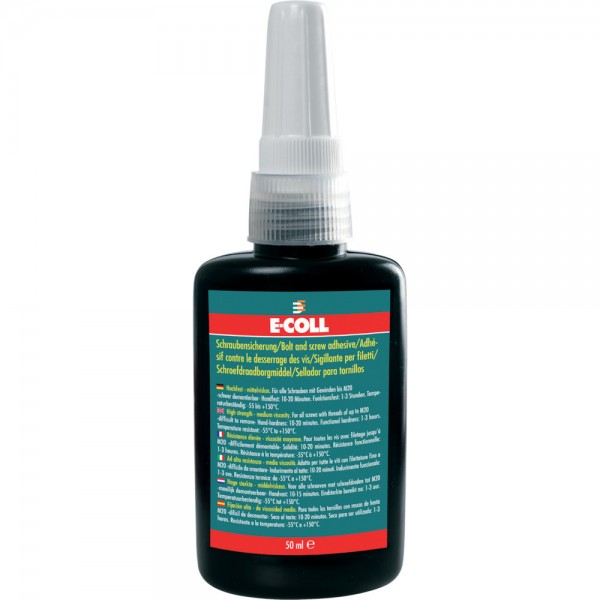 EU Schraubensich. hochfest-mittelvis. 50ml E-COLL VPE 10