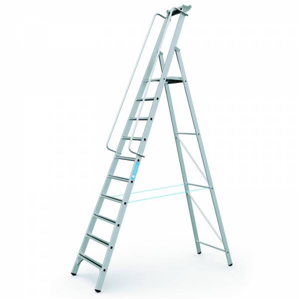 Zarges Meistertritt S - LM-Stehleiter m Plattform 10 Stufen 40479