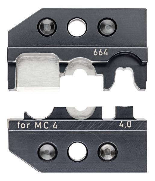 KNIPEX 97 49 66 4 Crimpeinsatz für Solar-Steckverbinder MC4 (Multi-Contact) schneiden - abisolieren
